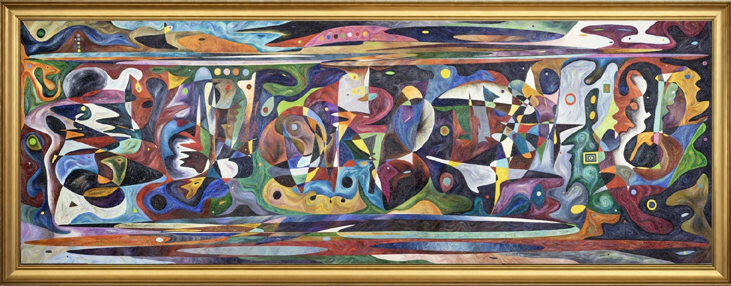 Christentum – monumental oil painting by Gheorghe Virtosu